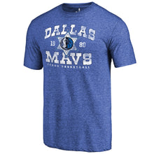 Load image into Gallery viewer, Dallas Mavericks Hometown Collection Lawman Tri-Blend T-Shirt - Royal NBA Guys Tee
