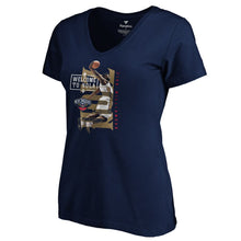 Load image into Gallery viewer, Zion Williamson New Orleans Pelicans Women&#39;s 2019 Nba Draft Hometown Photo V-Neck T-Shirt - Navy NBA Ladies V-Neck
