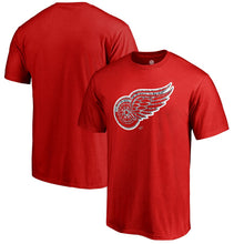 Load image into Gallery viewer, Detroit Red Wings Static Logo T-Shirt - Red NHL Guys Tee
