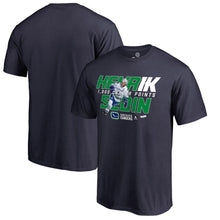Load image into Gallery viewer, Henrik Sedin Vancouver Canucks 1,000 Points T-Shirt - Navy NHL Guys Tee
