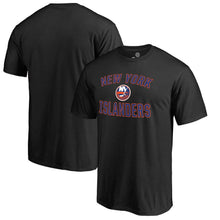 Load image into Gallery viewer, New York Islanders Victory Arch T-Shirt - Black NHL Guys Tee
