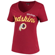 Load image into Gallery viewer, Washington Redskins G-Iii 4Her By Carl Banks Women&#39;s Post Season V-Neck T-Shirt - Burgundy NFL LADIES V-Neck
