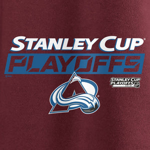 Colorado Avalanche 2019 Stanley Cup Playoffs Bound Body Checking T-Shirt - Burgundy NHL Guys Tee