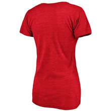 Load image into Gallery viewer, Washington Nationals Women&#39;s 2020 Spring Training Round Trip Tri-Blend V-Neck T-Shirt - Heathered Red MLB Ladies V-Neck
