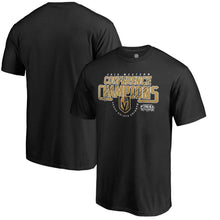 Load image into Gallery viewer, Vegas Golden Knights 2018 Western Conference Champions Interference T-Shirt - Black NHL Guys Tee
