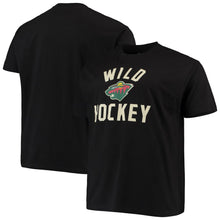 Load image into Gallery viewer, Minnesota Wild Team Pride T-Shirt - Black NHL Guys Tee
