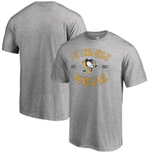 Load image into Gallery viewer, Pittsburgh Penguins Heritage T-Shirt - Ash NHL Guys Tee
