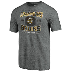 Boston Bruins 2019 Eastern Conference Champions Delay Of Game Tri-Blend T-Shirt - Gray NHL Guys Tee