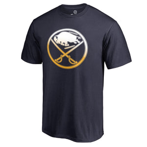 Buffalo Sabres Gradient Logo T-Shirt - Navy NHL Guys Tee