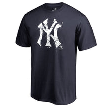 Load image into Gallery viewer, New York Yankees Splatter Logo Big And Tall T-Shirt - Navy MLB Guys Tee
