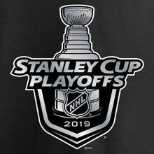 Load image into Gallery viewer, 2019 Stanley Cup Playoffs Bound Big Skate T-Shirt - Black NHL Guys Tee
