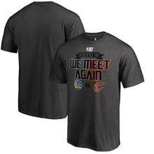 Load image into Gallery viewer, Golden State Warriors Vs. Cleveland Cavaliers 2018 Nba Finals Bound Dueling Round Iv T-Shirt - Heather Gray NBA Guys Tee
