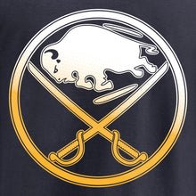 Load image into Gallery viewer, Buffalo Sabres Gradient Logo T-Shirt - Navy NHL Guys Tee
