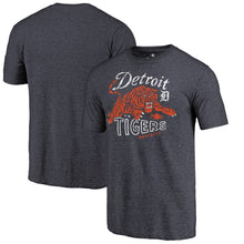 Load image into Gallery viewer, Detroit Tigers Tiger Claw Hometown Tri-Blend T-Shirt - Navy MLB Guys Tee
