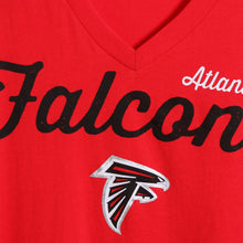 Load image into Gallery viewer, Atlanta Falcons G-Iii 4Her By Carl Banks Women&#39;s Post Season V-Neck T-Shirt - Red NFL LADIES V-Neck
