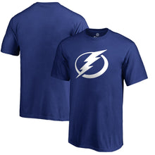 Load image into Gallery viewer, Tampa Bay Lightning Primary Logo T-Shirt - Blue NHL Guys Tee
