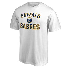 Load image into Gallery viewer, Buffalo Sabres Victory Arch T-Shirt - White NHL Guys Tee
