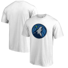 Load image into Gallery viewer, Minnesota Timberwolves Primary Logo T-Shirt - White NBA Guys Tee
