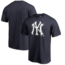 Load image into Gallery viewer, New York Yankees Splatter Logo Big And Tall T-Shirt - Navy MLB Guys Tee
