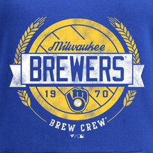 Load image into Gallery viewer, Milwaukee Brewers Hometown Collection Barrel Men T-Shirt - Royal MLB Guys Tee
