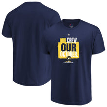 Load image into Gallery viewer, Milwaukee Brewers 2018 Postseason Authentic Collection T-Shirt - Navy MLB Guys Tee
