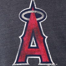 Load image into Gallery viewer, Los Angeles Angels Distressed Team Tri-Blend T-Shirt - Heathered Navy MLB Guys Tee
