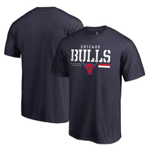 Load image into Gallery viewer, Chicago Bulls Hoops For Troops T-Shirt - Navy NBA Guys Tee
