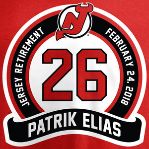 Patrik Elias New Jersey Devils Patch T-Shirt - Red NHL Guys Tee