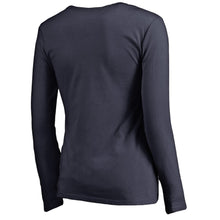 Load image into Gallery viewer, Dallas Cowboys Nfl Pro Line Women's Primary Logo Long Sleeve T-Shirt - Navy NFL Ladies V-Neck Long Sleeve
