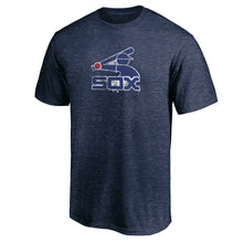 Load image into Gallery viewer, Chicago White Sox True Classics Throwback Logo Tri-Blend T-Shirt - Navy MLB Guys Tee
