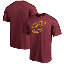 Load image into Gallery viewer, Cleveland Cavaliers Primary Splatter Logo T-Shirt - Wine NBA Guys Tee
