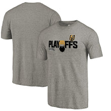 Load image into Gallery viewer, Vegas Golden Knights 2018 Stanley Cup Playoffs Bound Team Favorite Tri-Blend T-Shirt - Heathered Gray NHL Guys Tee
