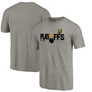 Vegas Golden Knights 2018 Stanley Cup Playoffs Bound Team Favorite Tri-Blend T-Shirt - Heathered Gray NHL Guys Tee
