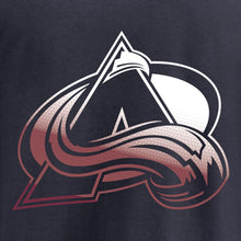 Load image into Gallery viewer, Colorado Avalanche Gradient Logo T-Shirt - Navy NHL Guys Tee
