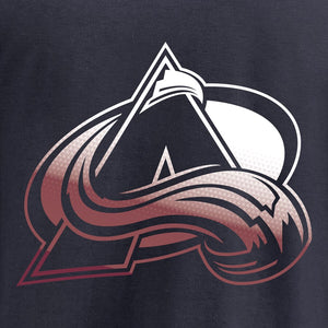 Colorado Avalanche Gradient Logo T-Shirt - Navy NHL Guys Tee