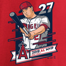Load image into Gallery viewer, Mike Trout Los Angeles Angels 2019 Al Mvp T-Shirt - Red MLB Guys Tee
