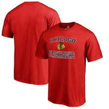 Load image into Gallery viewer, Chicago Blackhawks Victory Arch T-Shirt - Red NHL Guys Tee
