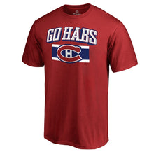 Load image into Gallery viewer, Montreal Canadiens Hometown Collection Go Habs T-Shirt - Red NHL Guys Tee
