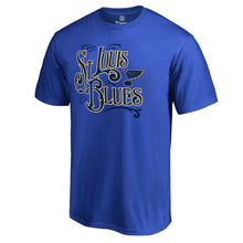 Load image into Gallery viewer, St. Louis Blues Hometown Collection Bandstand T-Shirt - Blue NHL Guys Tee
