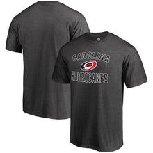 Load image into Gallery viewer, Carolina Hurricanes Victory Arch T-Shirt - Heathered Charcoal NHL Guys Tee
