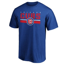 Load image into Gallery viewer, Chicago Cubs Team Logo End Game T-Shirt - Royal MLB Guys Tee
