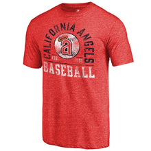 Load image into Gallery viewer, Los Angeles Angels Hometown Collection Curve T-Shirt - Red MLB Guys Tee
