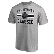 Load image into Gallery viewer, Chicago Blackhawks 2019 Winter Classic Vintage T-Shirt - Heather Gray NHL Guys Tee
