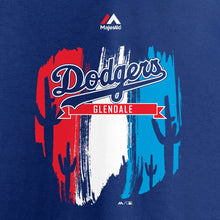 Load image into Gallery viewer, Clayton Kershaw Los Angeles Dodgers Women&#39;s 2019 Spring Training Name &amp; Number V-Neck T-Shirt - Royal MLB Ladies V-Neck
