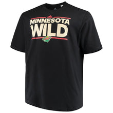 Load image into Gallery viewer, Minnesota Wild Adidas Dassler T-Shirt - Black NHL Guys Tee
