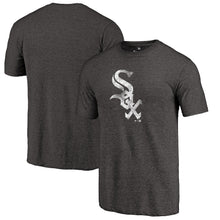 Load image into Gallery viewer, Chicago White Sox Distressed Team Tri-Blend T-Shirt - Heathered Black MLB Guys Tee
