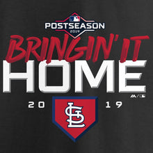 Load image into Gallery viewer, St. Louis Cardinals 2019 Division Series Winner Locker Room T-Shirt - Black MLB Guys Tee
