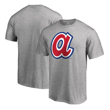 Load image into Gallery viewer, Atlanta Braves Cooperstown Collection Huntington T-Shirt - Ash MLB Guys Tee
