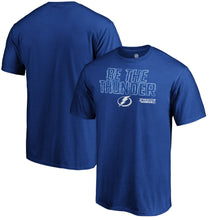 Load image into Gallery viewer, Tampa Bay Lightning 2019 Stanley Cup Playoffs Bound Charging T-Shirt - Royal NHL Guys Tee
