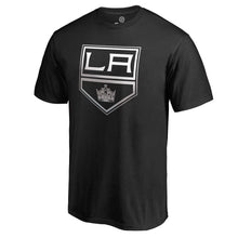 Load image into Gallery viewer, Los Angeles Kings Gradient Logo T-Shirt - Black NHL Guys Tee
